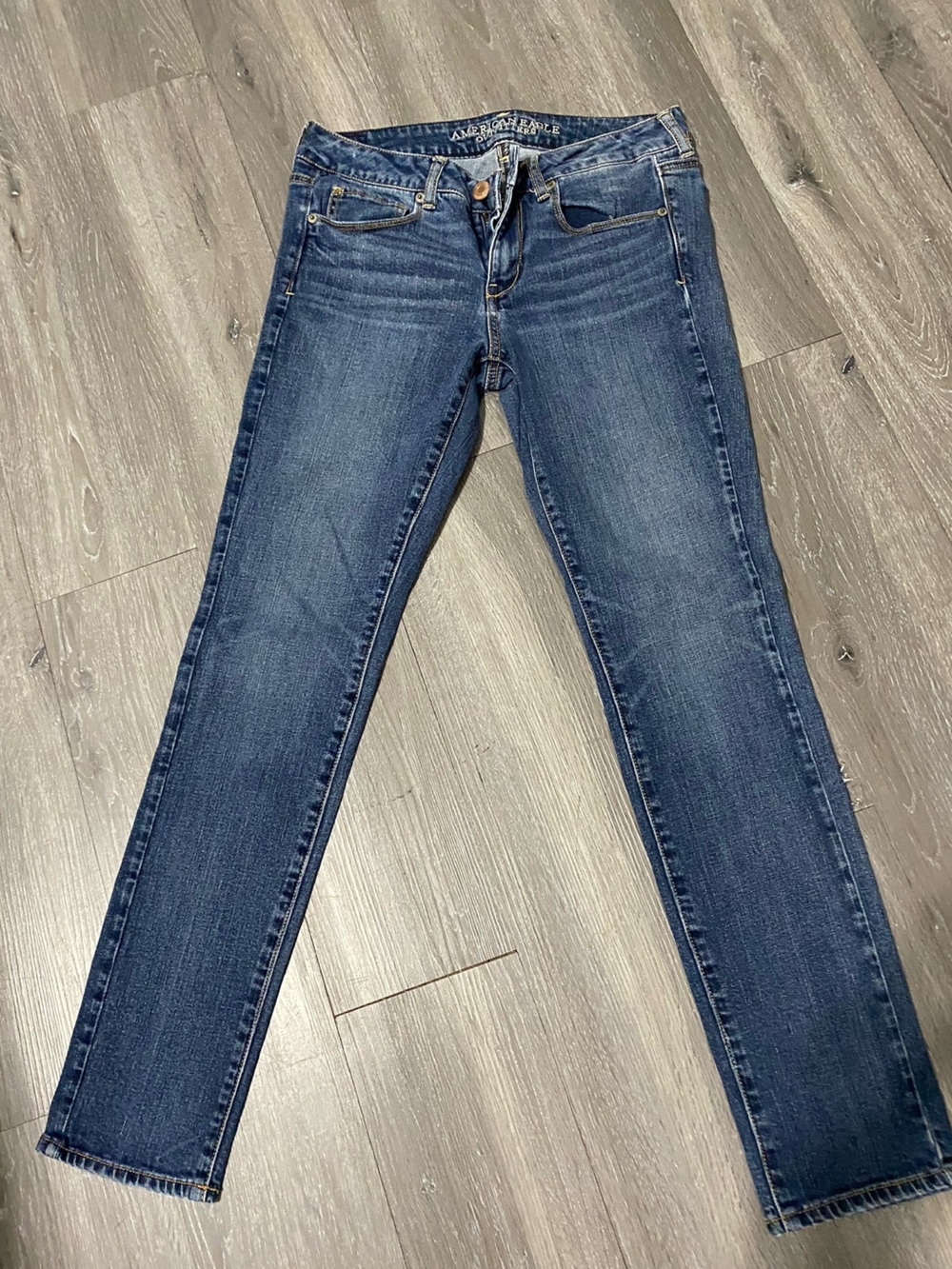 American Eagle Outfitters Skinny Stretch Jeans - Dark Blue Wash size 8